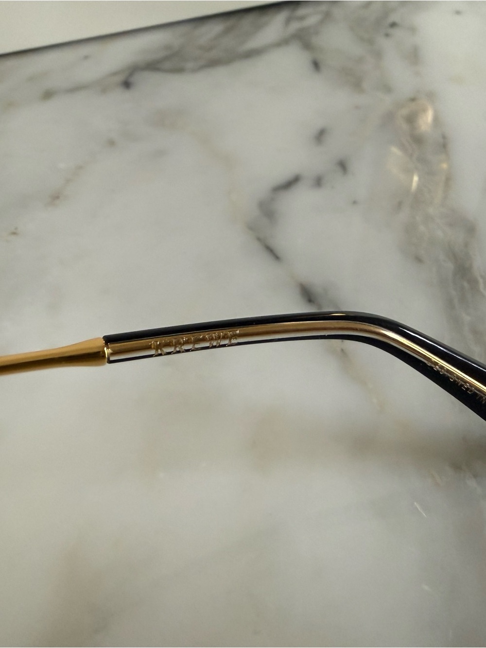 KREWE Colette Nylon Sunglasses with Gold Accents - Picture 4 of 10